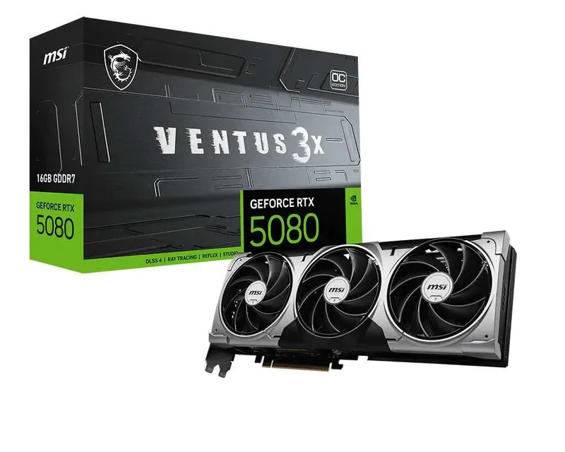 ;Видеокарта MSI RTX5080 VENTUS 3X 16GB OC