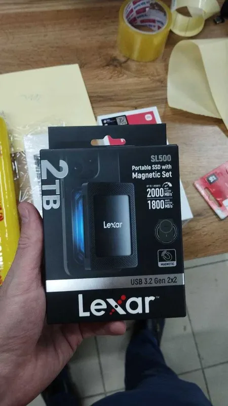 Портативный Portable SSD Lexar SL500M Magnetic-Set 1TB / 2TB new