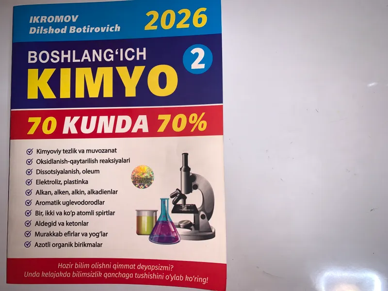 Kimyo 70 kunda 70% Ikromov Dilshod Botirovinch 1