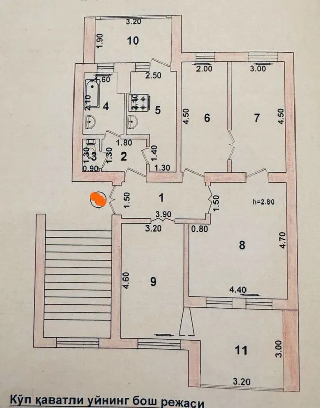 4-комнатная квартира, 100 м², Яккасарай 3