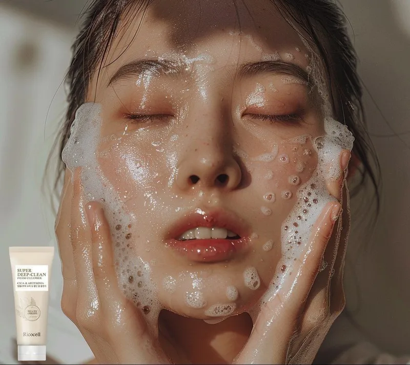 Super deep clean foam cleanser cica & artemisia ricocell — фото 1