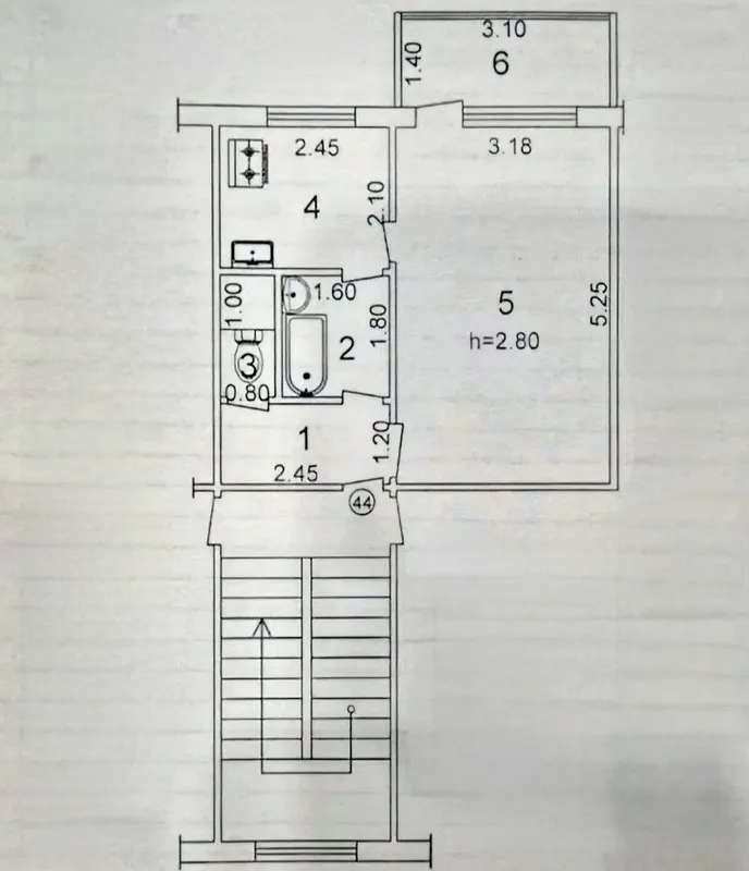 Продаю 1/3/4 болкон 1.5×3 массив Ялангач! Ипотека 7