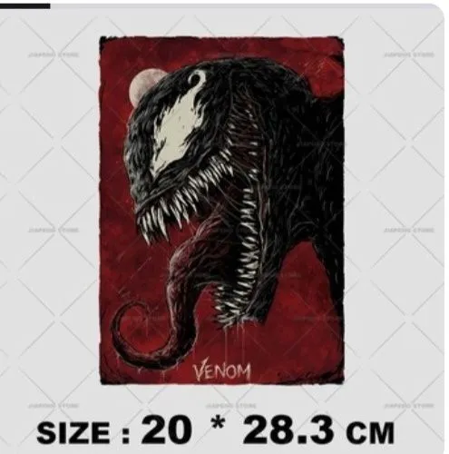 Термонаклейки на одежду (супергерой из фильма Venom)-2 шт