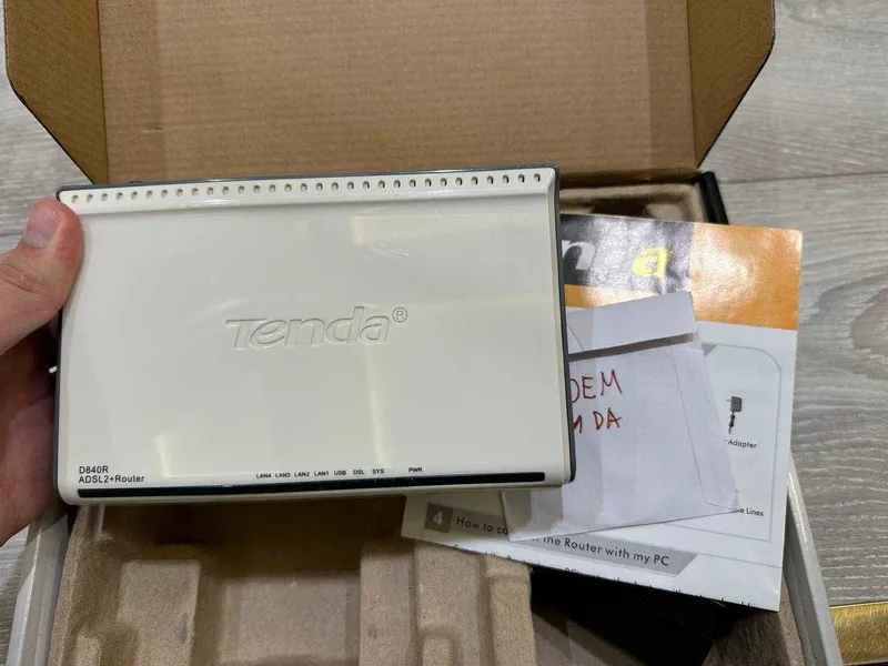 Tenda D840R ADSL2+ routeri sotiladi, ishlatilgan, yaxshi holatda 3 Tenda D840R ADSL2+ routeri sotiladi, ishlatilgan, yaxshi holatda 3