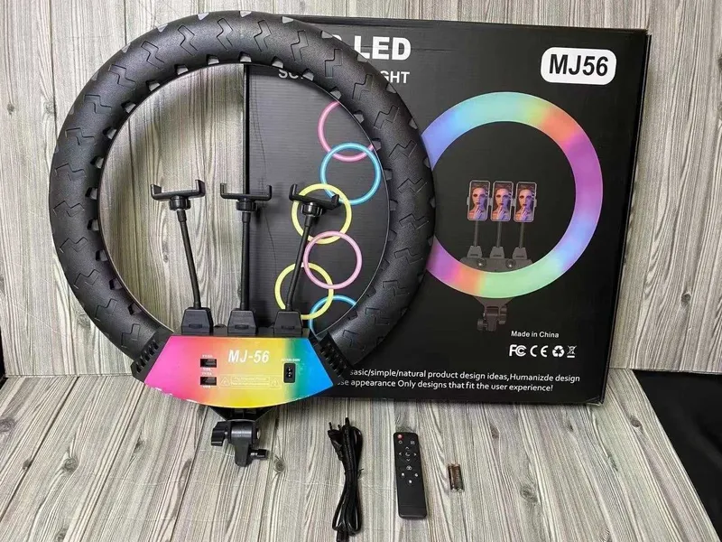 RGB Кольцевая селфи-лампа 56 см Jmary MJ56 Доставка ecт — фото 1 RGB Кольцевая селфи-лампа 56 см Jmary MJ56 Доставка ecт — фото 1