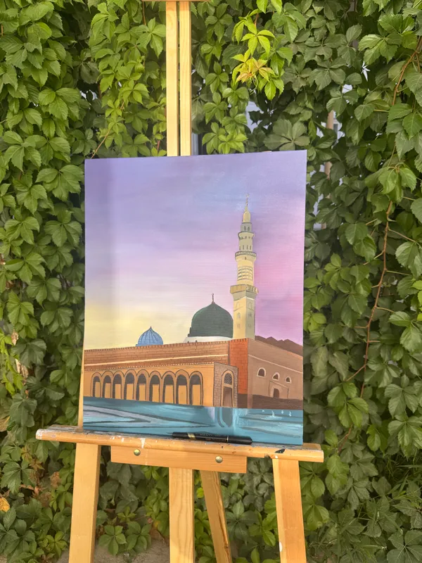 Al-Masjid an-Nabavi tasvrlangan mualliflik kartina 3 Al-Masjid an-Nabavi tasvrlangan mualliflik kartina 3