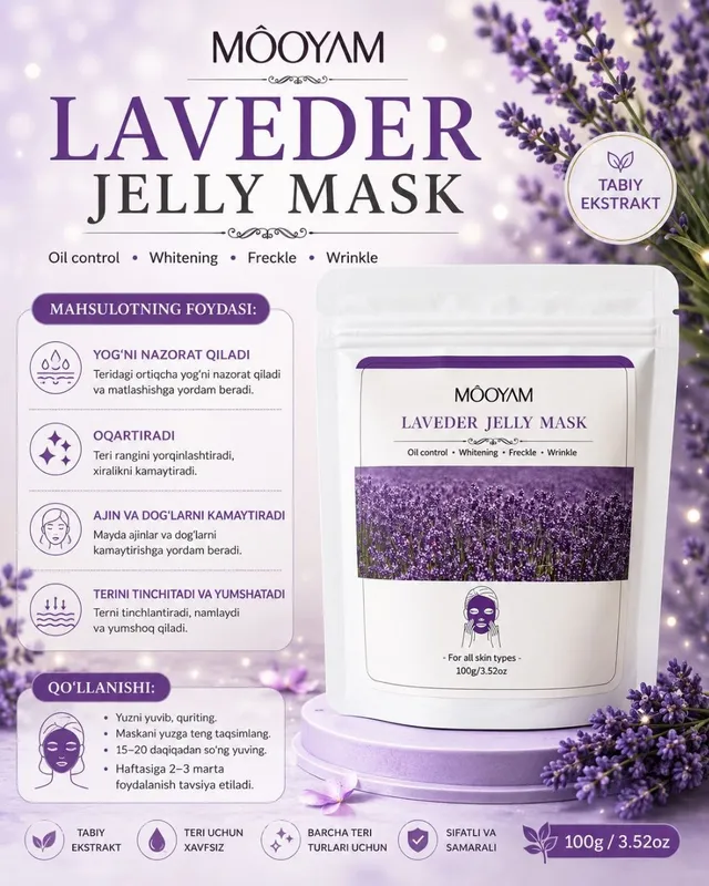 MOOYAM LAVEDER JELLY MASKA MOOYAM LAVEDER JELLY MASKA