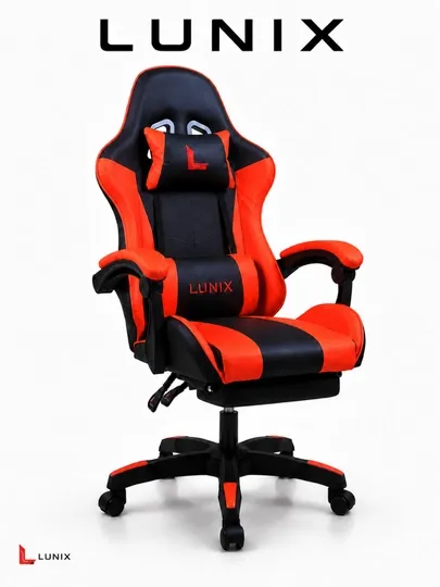 Игровое кресло LUNIX с подставкой для ног 7