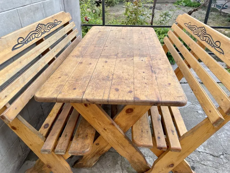 Садовый мебель из дерева — фото 1