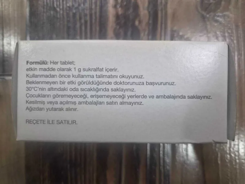 Продается Antepsin 1 g Tablet (Sukralfat) 3 Продается Antepsin 1 g Tablet (Sukralfat) 3