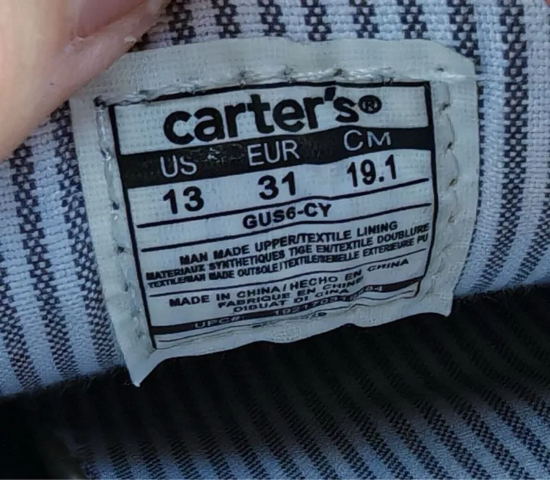Оригинальные детские кеды Carter's 2 Оригинальные детские кеды Carter's 2