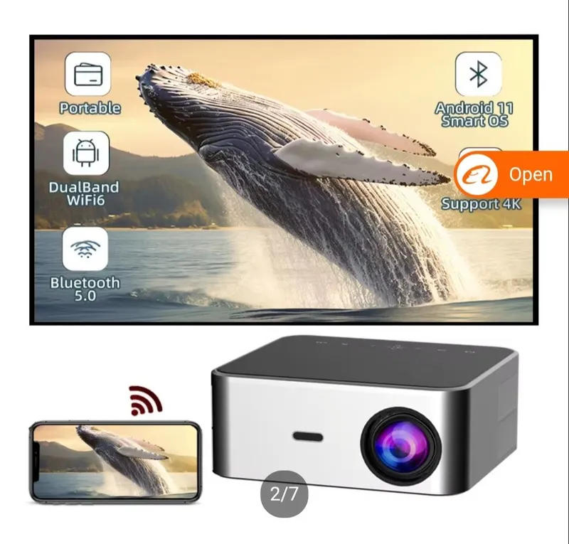 Smart WiFi Proektor A10 проектор android, Full HD — фото 1