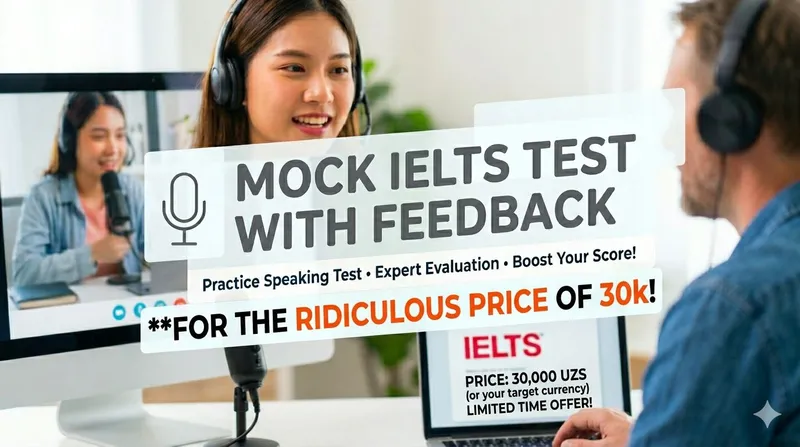 IELTS speaking mock test with detailed feedback