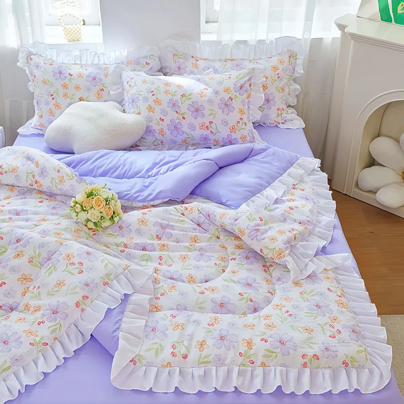 Yozgi salqin uyqu uchun premium paxtali pastel