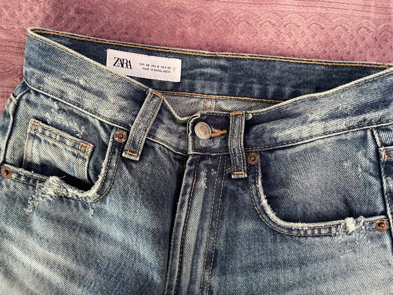 Джинсы zara с высокой посадкой 3 Джинсы zara с высокой посадкой 3