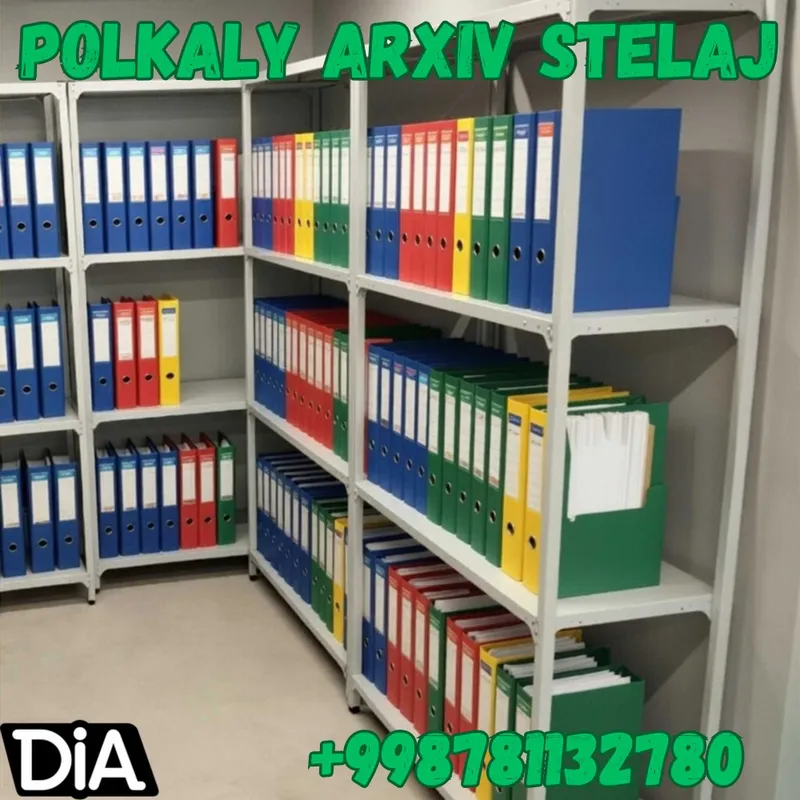 Arxiv stellaj, архивные стеллажи, metall tokcha ombor polka