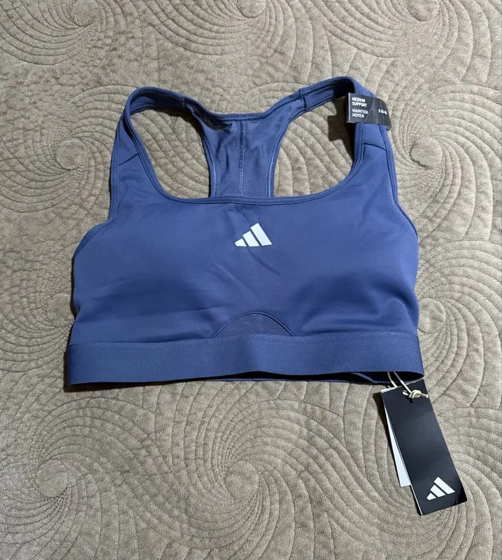 Новый спортивный топ бра Adidas оригинал (Размер S, подойдет на XS) 1 Новый спортивный топ бра Adidas оригинал (Размер S, подойдет на XS) 1