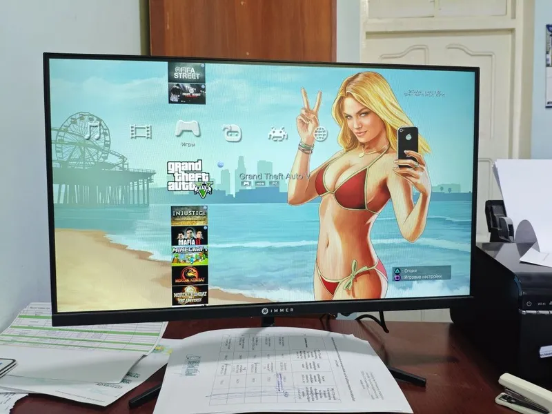PS3 Slim 4.90 HFW 250gb + 2 ta joystik — фото 3
