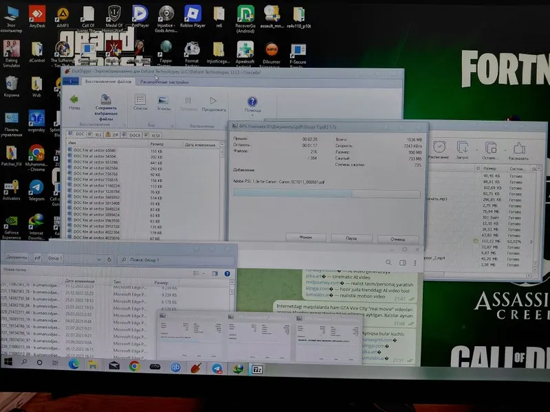O'chib ketgan fayllarni tiklash | Data Recovery | HDD | SSD | Fleshka — фото 2