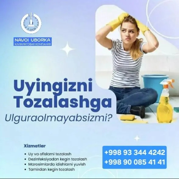 Tozalash xizmati 24/7