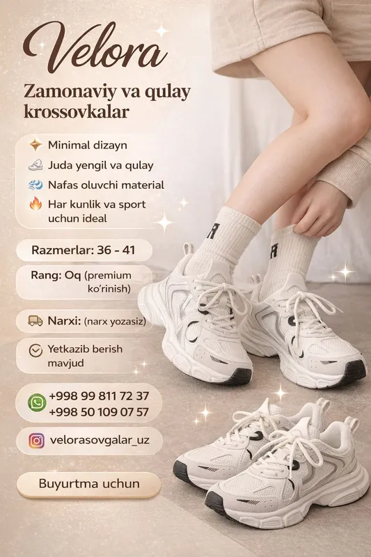 velora uz oyoq kiyimlar doʻkoni