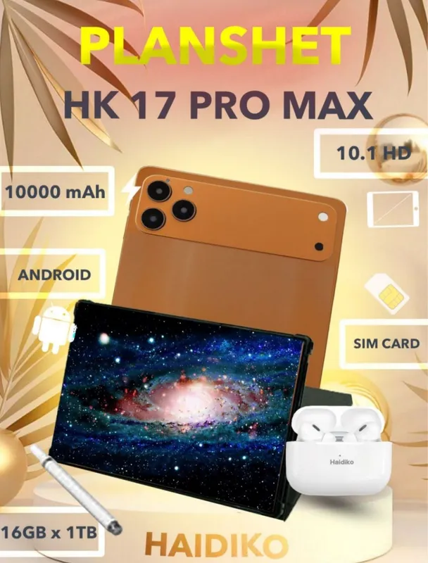 Планшет Haidiko 17 pro max 2