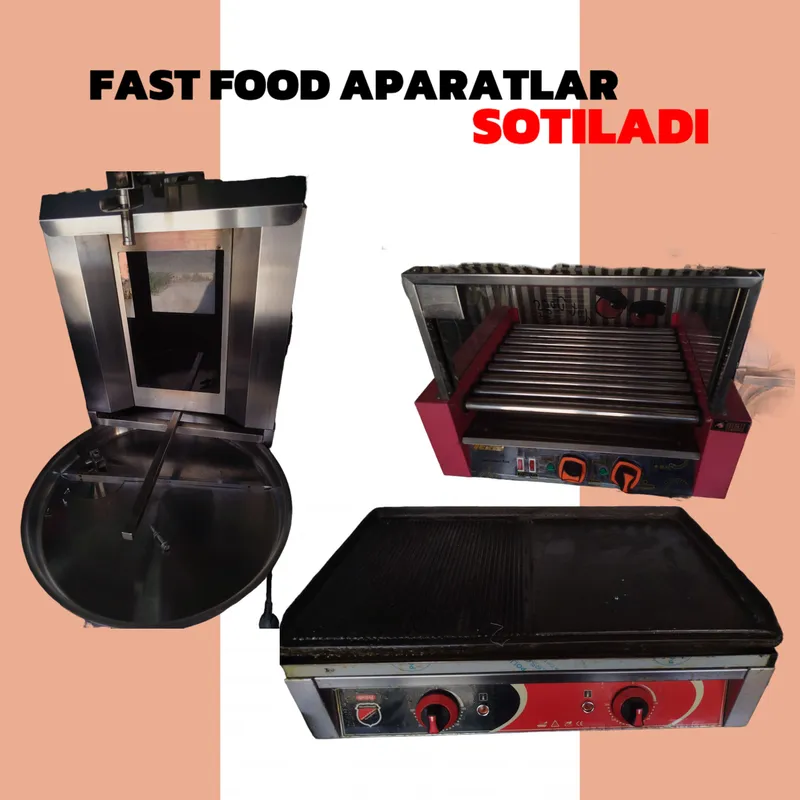 Fast food aparatlar arzon narxda