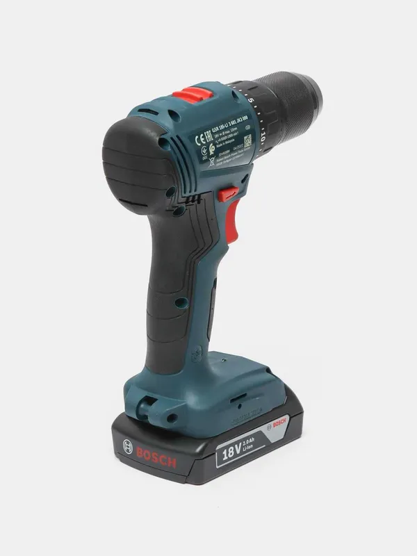 Аккумуляторная бесщеточная шуруповерт Bosch GSR 185-LI 2х2.0 кейсе — фото 2
