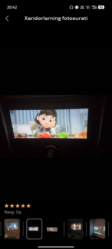 Smart Proyektor HY300 Android 11,4K. Wi.Fi — фото 5