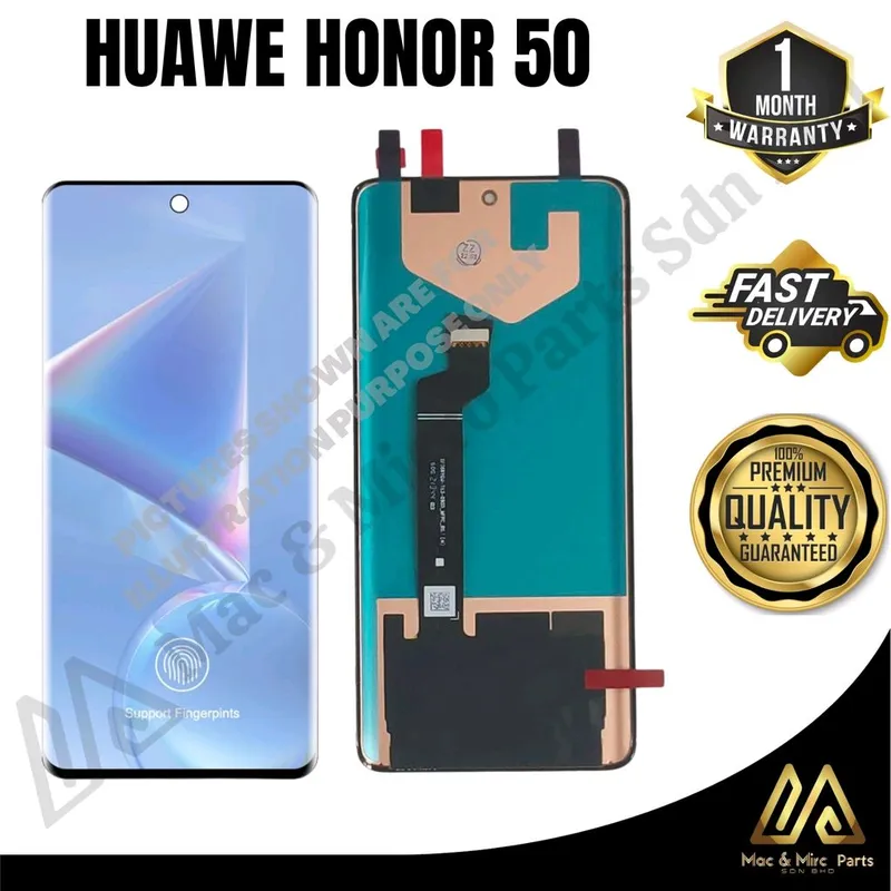Honor 50 LCD в полной сборке с рамкой 3