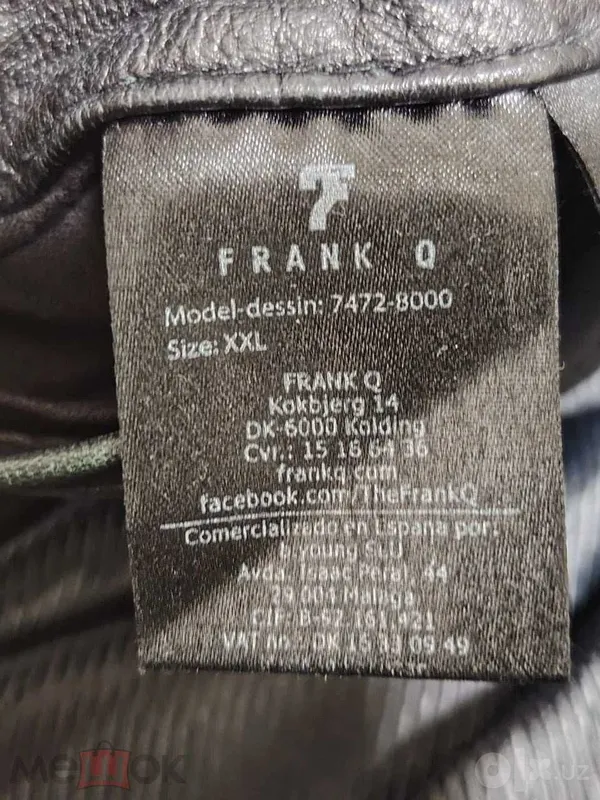 Frank Q Кожаная Куртка 48-50р Байкерская Куртка 7 Frank Q Кожаная Куртка 48-50р Байкерская Куртка 7