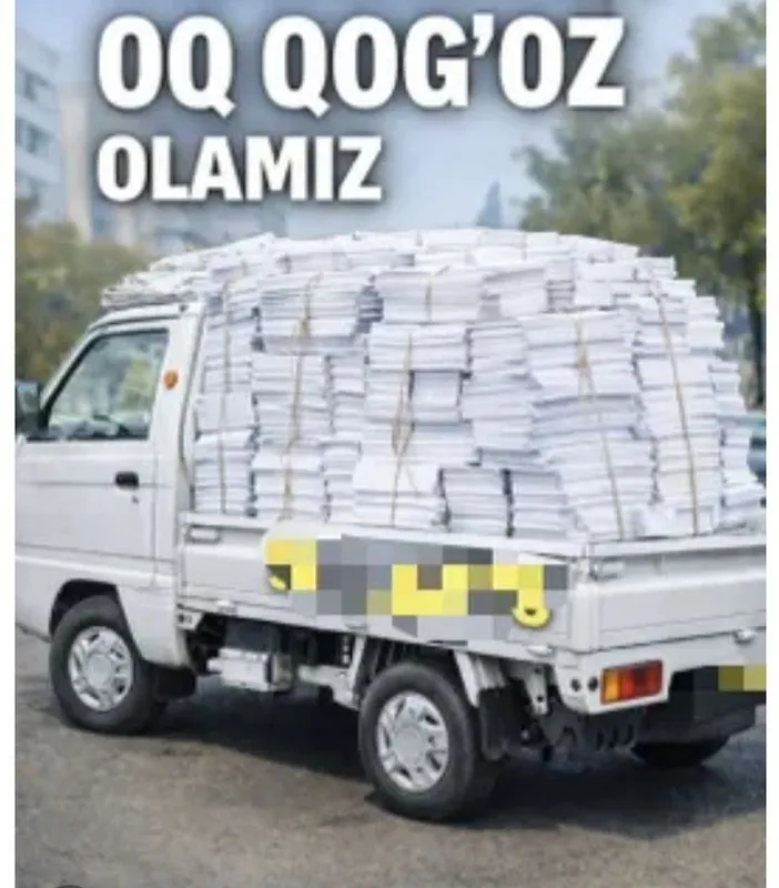 Makulatura oq qog'oz olamiz buxoro shahar bóylab