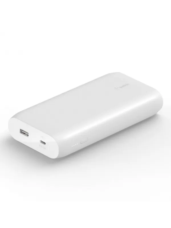 Портативное зарядное устройство Power Bank Belkin 20000мАч, 30Вт PD, MacBook, белый 5 Портативное зарядное устройство Power Bank Belkin 20000мАч, 30Вт PD, MacBook, белый 5