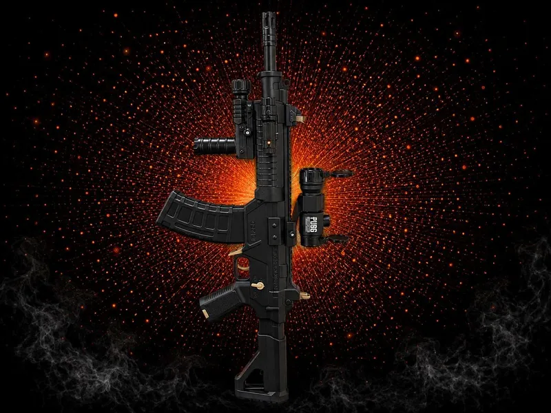 Игрушечный автомат из нейлона и пластика орбизган 3