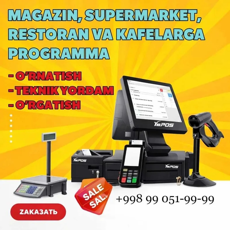 Kassa Aparat Pos Tizim Monoblok Kassa Dokon Uchun