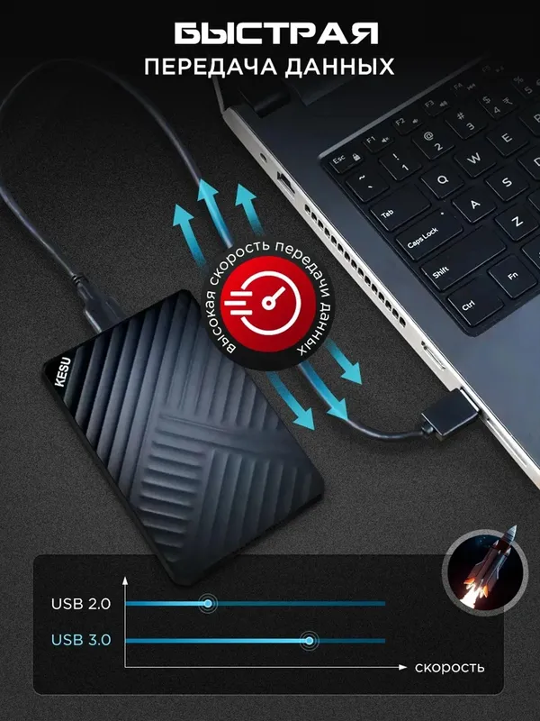 Apacer AC236 2.5" 2000GB USB 3.2 Qattiq Disk — фото 1