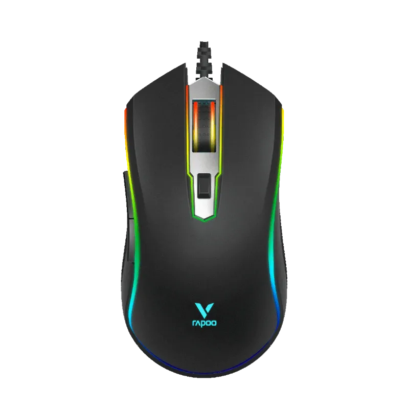 Rapoo V25S Проводная оптическая игровая мышь с RGB