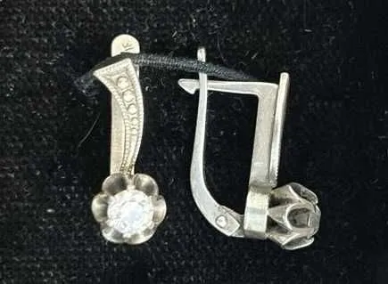 Серги СССР серебро 925