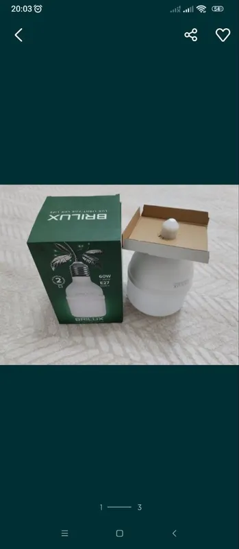 Лед лампа 60w новая