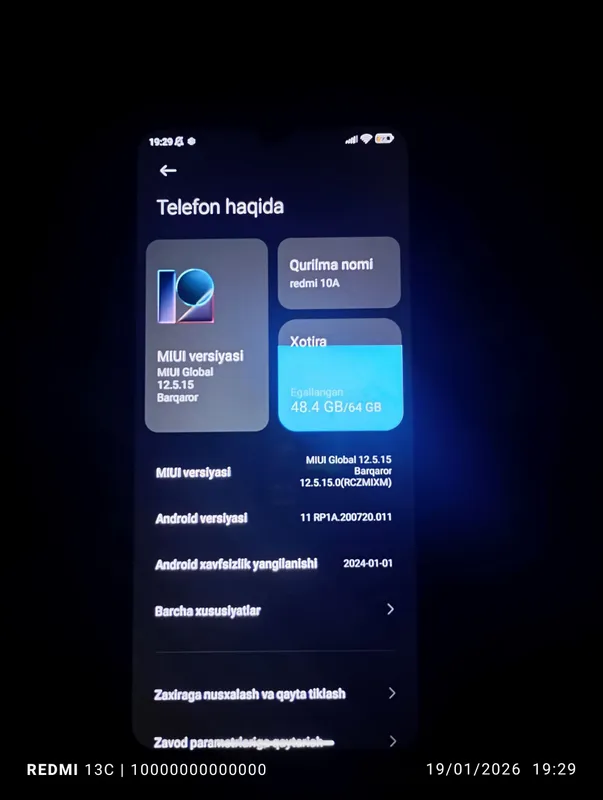 Telefon nomi redmi 10A — фото 1