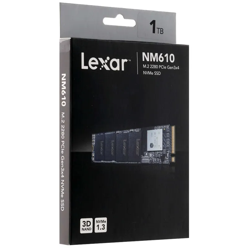 - Твердотельный накопитель SSD M.2 1TB Lexar NM610 PRO NVMe PCIe 3