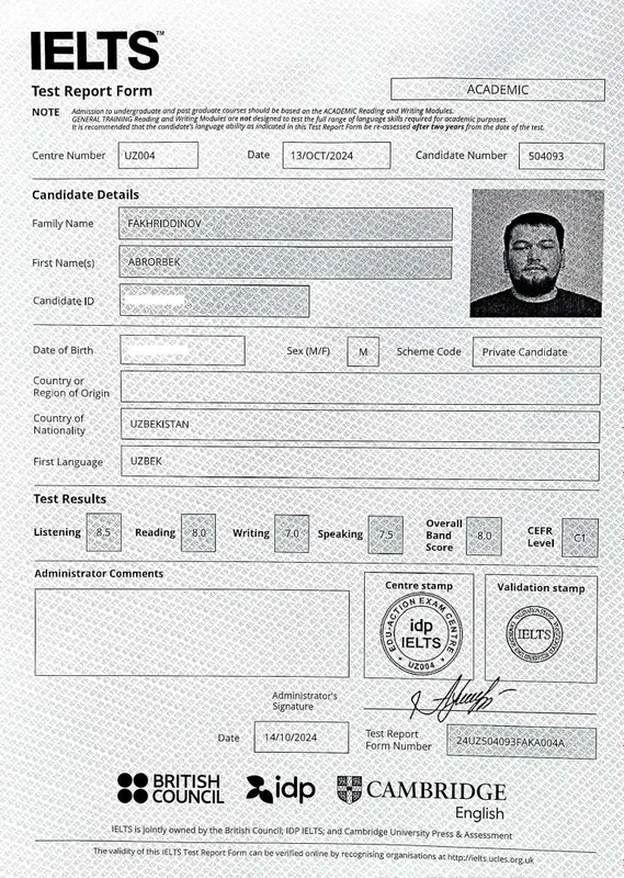Amerikada o'qigan IELTS 8.0 ustoz | ONLINE Ingliz tili va IELTS