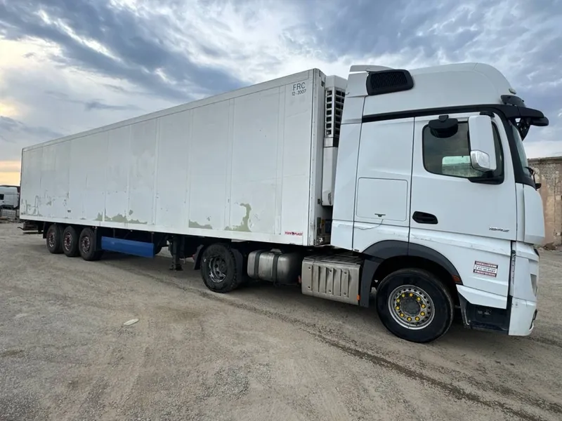 Mercedes Actros EURO 6 + SCHMITZ Реф Сотилади 4