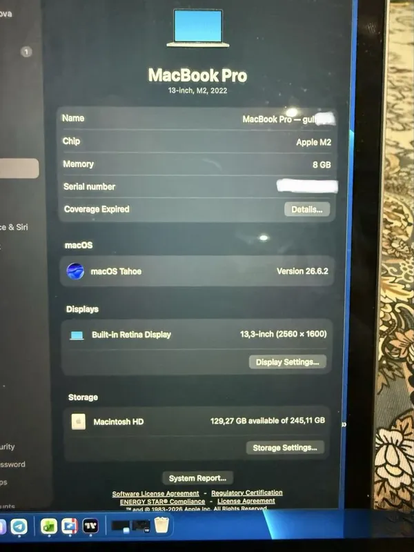 MacBook Pro 13, 8/256 4 MacBook Pro 13, 8/256 4