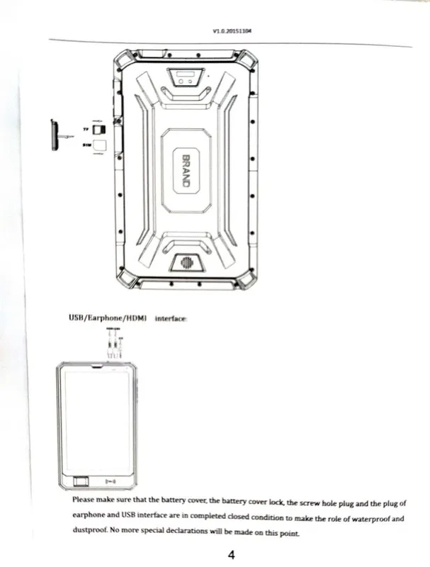 Rugged Pad Планшет 4