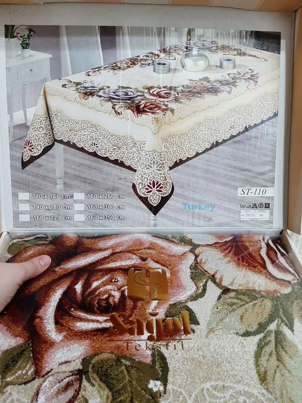 Скатерть 160×300 см Sagol Tekstil (Турция) новая