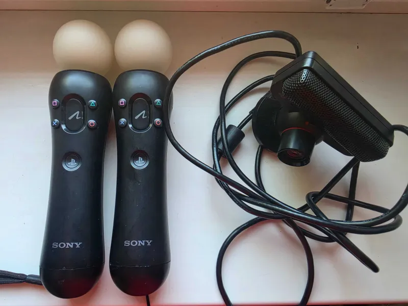 Playstation Move Камера + 2 Джойстика Playstation Move Камера + 2 Джойстика
