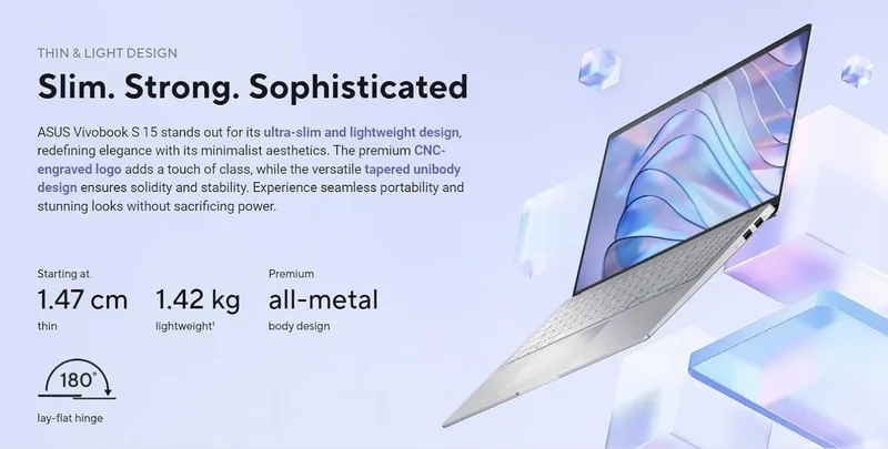ASUS Vivobook S 15 3K 120Hz OLED Snapdragon X Elite X1E-78 32GB 1TB 2 ASUS Vivobook S 15 3K 120Hz OLED Snapdragon X Elite X1E-78 32GB 1TB 2