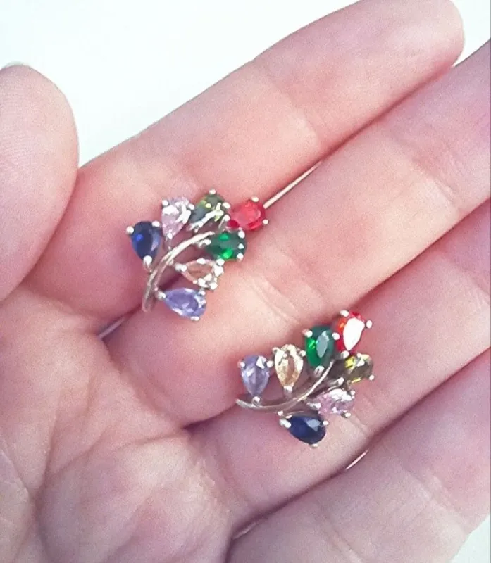 Серьги серебро 916 проба. Винтаж