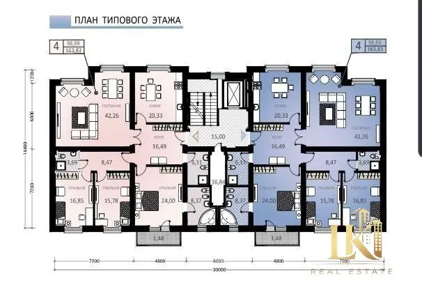 Продаётся 4-комнатная квартира в Габус рядом с Алайским рынком